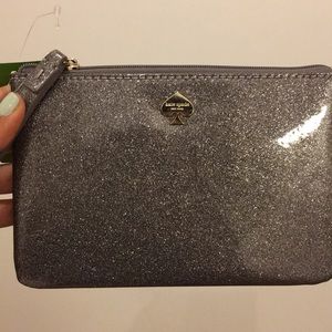 Kate Spade glitter pouch